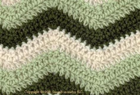 Easy Ripple Afghan pattern by SusanB | Chevron crochet patterns ...