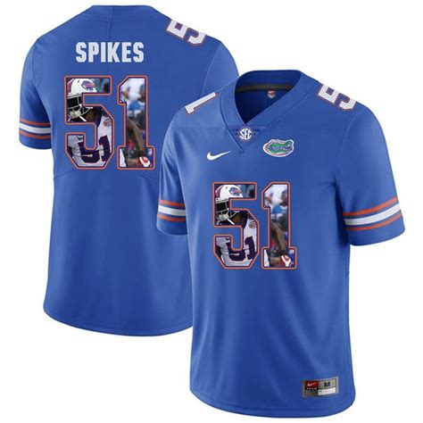 Florida Gators Royal Brandon Spikes College Football Portrait Jersey ...