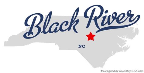 Map of Black River, NC, North Carolina