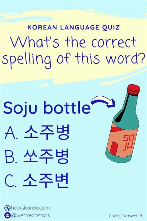 What Is Soju? - Korean Language Quiz