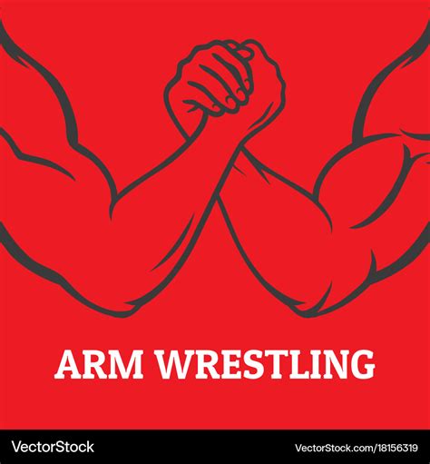 Arm wrestling Royalty Free Vector Image - VectorStock