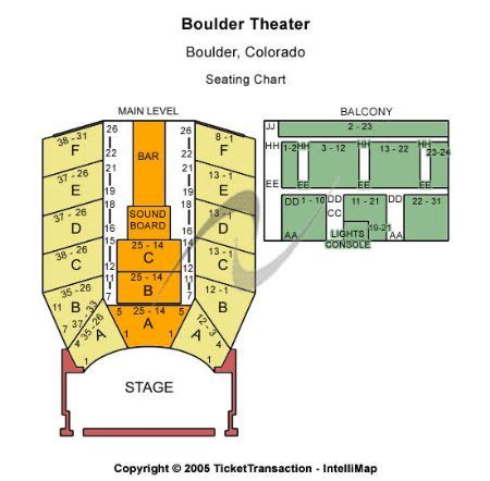 Boulder Theater Tickets and Boulder Theater Seating Chart - Buy Boulder ...