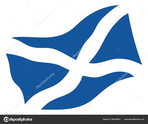 Scottish Flag Waving White Background Stock Vector by ©petrovi@neobee ...