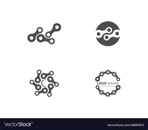 Chain logo design Royalty Free Vector Image - VectorStock