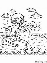Printable Surfing Coloring Pages Free For Kids And Adults sketch template