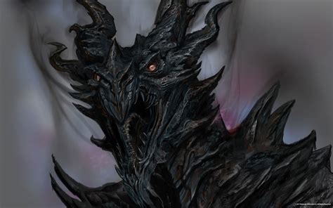 Image - Alduin Concept Art (Skyrim).jpg | Elder Scrolls | FANDOM powered by Wikia