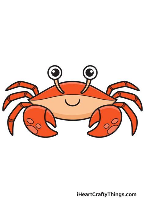 Crab Drawing — How To Draw A Crab Step By Step