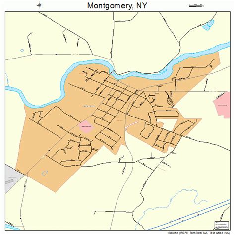 Montgomery New York Street Map 3648142