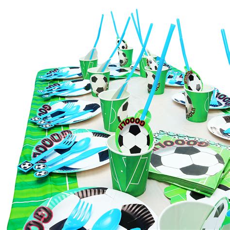 Football Soccer Theme Party Decorations For Kids Birthday Party Event ...