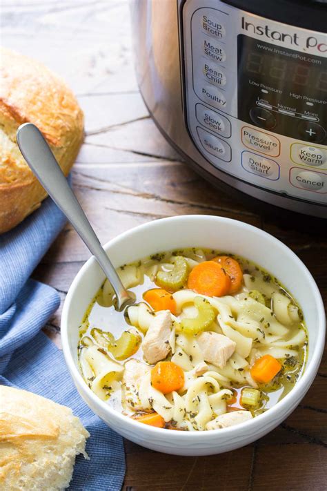 Instant Pot Chicken Noodle Soup (or Stovetop)