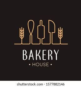 Bakery House Logo Design Line Minimal Stock Vector (Royalty Free) 1577882146 | Shutterstock