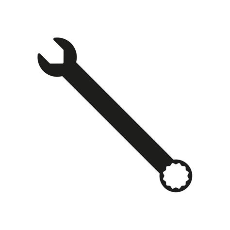 Ring spanner vector icon isolated on white background 8900723 Vector Art at Vecteezy