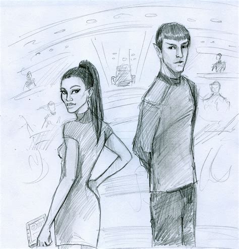 Uhura Spock - Spock & Uhura Fan Art (26343437) - Fanpop