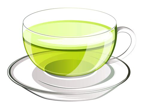 Cup of Green Tea PNG Vector Clipart Picture | Gallery Yopriceville - High-Quality Images and ...