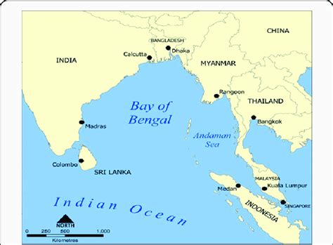 Bay Of Bengal On World Map