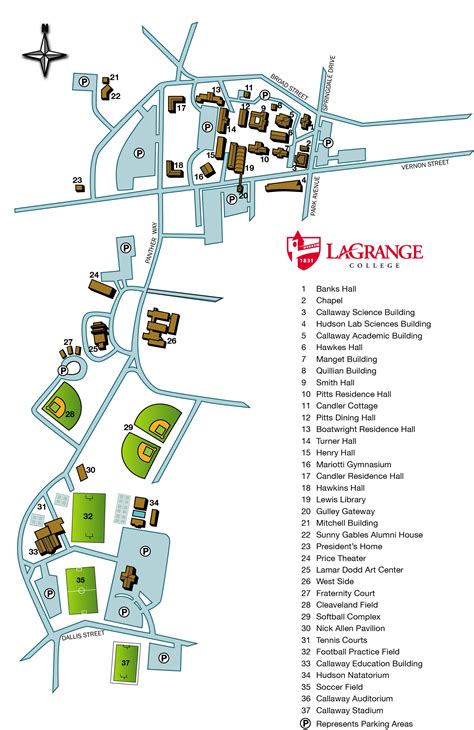 Lagrange College Campus Map