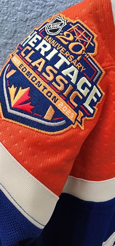 ANY NAME AND NUMBER EDMONTON OILERS 2023 HERITAGE CLASSIC AUTHENTIC AD