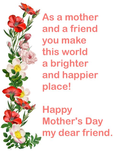 Happy Mother's Day my friend greetings