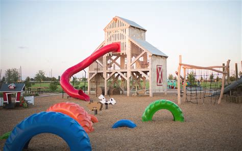 Harvest Green Barn-Themed Playground | Earthscape Play