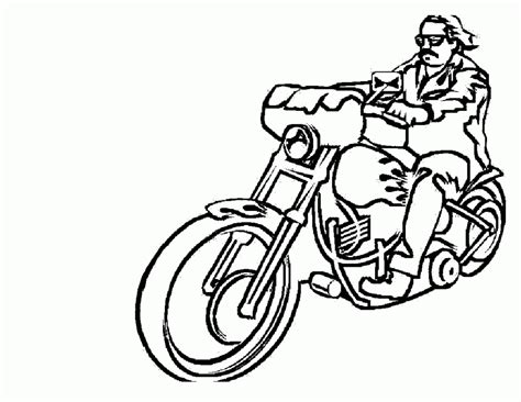 Free Printable Motorcycle Coloring Pages For Kids