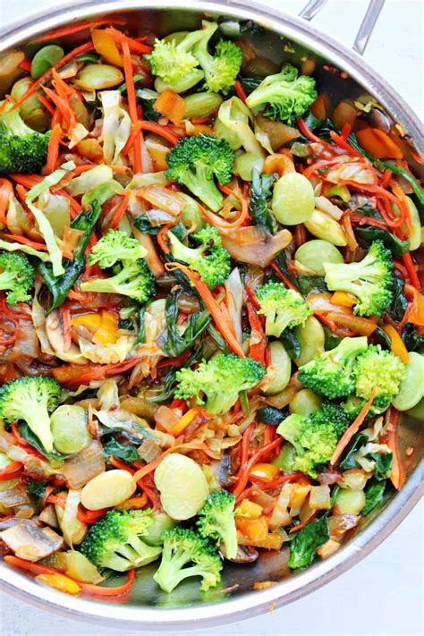 Vegetable Stir Fry - Crunchy Creamy Sweet