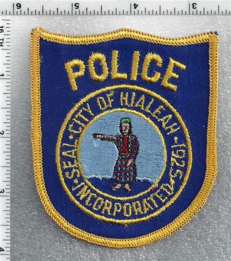 Hialeah Police (Florida) 1st Issue Shoulder Patch | eBay