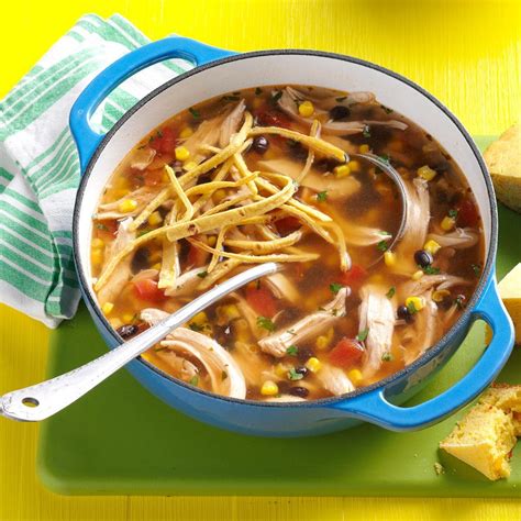 Fiesta Turkey Tortilla Soup Recipe | Taste of Home