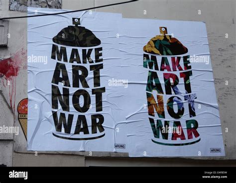 Make Art Not War Affiche | Affiche Webs