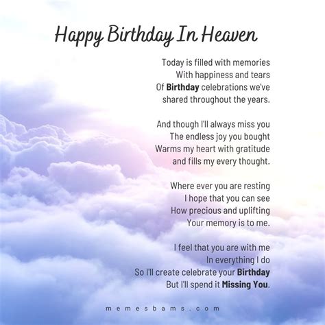 Happy Birthday Quotes and Images to Someone in Heaven | Happy birthday ...