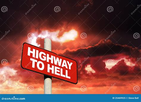 Highway to hell sign stock image. Image of highway, inferno - 25469925