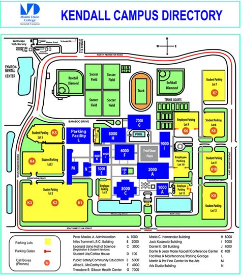 Miami Dade College - Kendall campus Map - 11011 SW 104 ST Miami FL ...