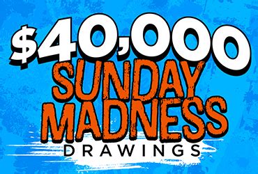 $40,000 Sunday Madness Drawings 02/25/2024 - Rampart Casino | Vegas Event