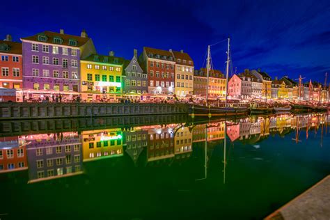 Nyhavn | Copenhagen by Night | Denmark 2015 | Denmark, Street light ...