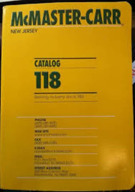 MCMASTER CARR CATALOG 118 EPUB DOWNLOAD