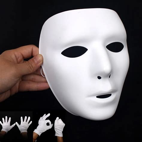 Jabbawockeez mask white hip hop mask choosing for male female Man Women-in Party Masks from Home ...