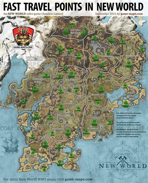 Great Cleave Map for New World MMO