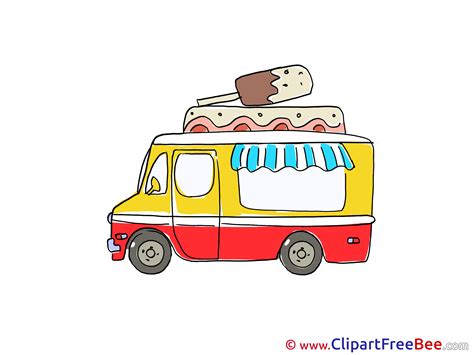 Ice Cream Truck Clipart, Ice Cream Truck Vector | Clipart Panda - Free ...