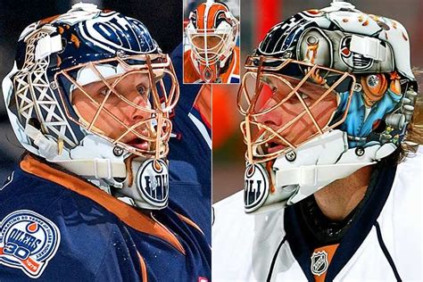 NHL Goalie Masks By Team | ... Edmonton Oilers - NHL Goalie Masks by ...