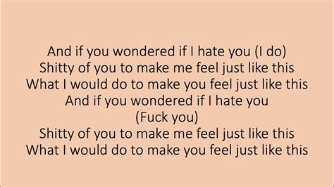 Sza - I Hate You (lyrics) - YouTube