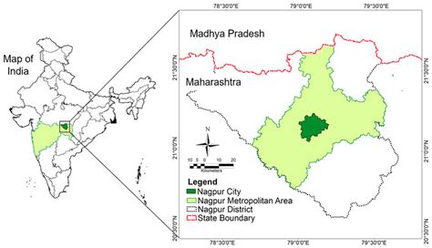 Location map of Nagpur City and Nagpur Metropolitan Area in India... | Download Scientific Diagram