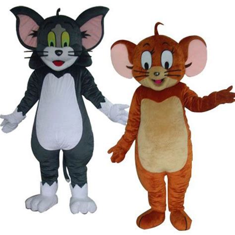 Jerry Mouse & Tom Cat costume Cartoon Mascot Costume