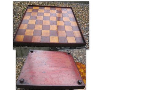 Antique chess board - late 19th century - Guy Lyons Chess