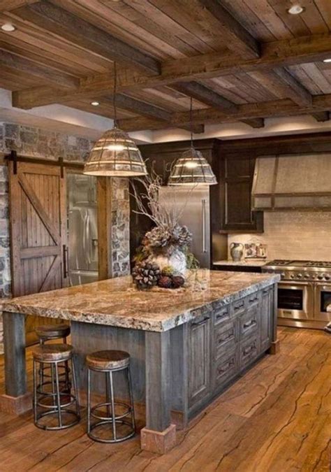 45+ Fashionable Farmhouse Kitchen Design Ideas | Rustic farmhouse ...