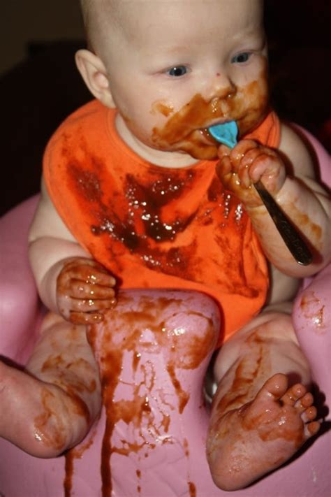 Hilarious Photos Of Babies Eating (30 pics)