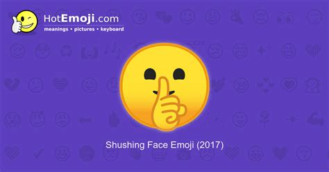 🤫 Shushing Face Emoji Meaning with Pictures: from A to Z