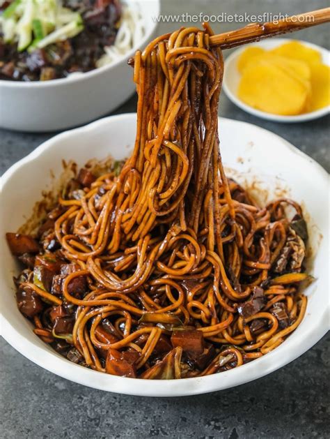 Vegan Jjajangmyeon (Noodles in Black Bean Sauce) | Recipe Cart