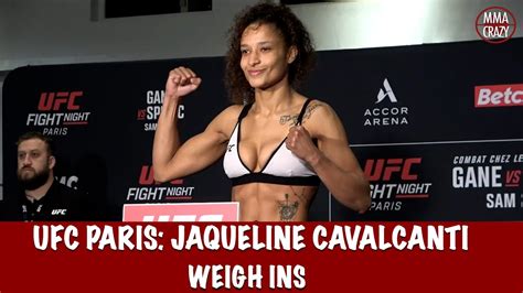 Jacqueline Cavalcanti weighs in for UFC Paris - YouTube