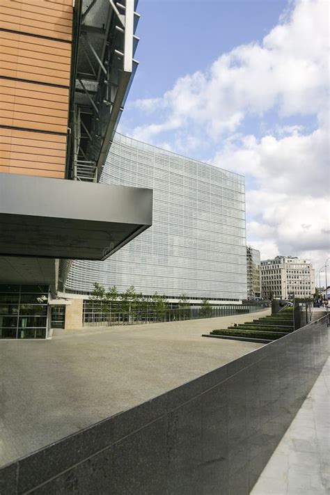 Entrance of European Commission Building Brussels Stock Photo - Image of beautiful, commission ...