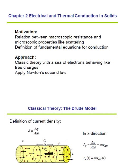 2-Conduction in Solid | PDF | Electrical Resistivity And Conductivity ...