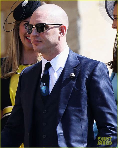 Tom Hardy Shows Off His Bald Head at Royal Wedding: Photo 4086658 | Charlotte Riley, Royal ...